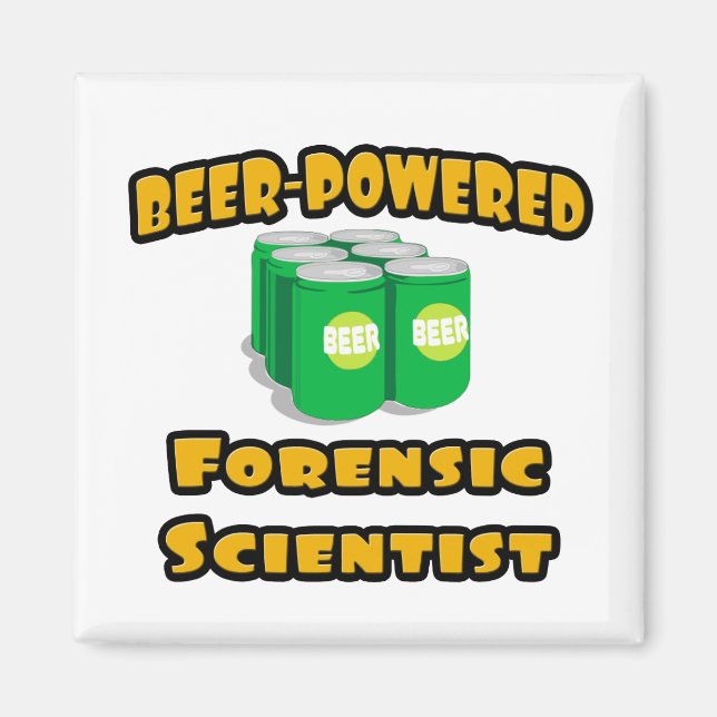 Aimant Scientifique légiste spécialisé dans la bière (Devant)