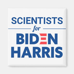 Aimant Scientifiques pour Biden Harris Texte personnalisé