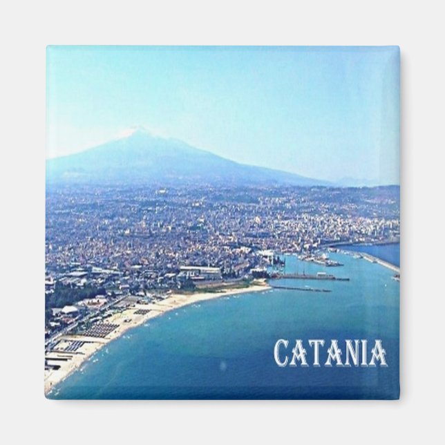 Aimant SCL086 CATANIA - Etna - Sicily - Fridge (Devant)