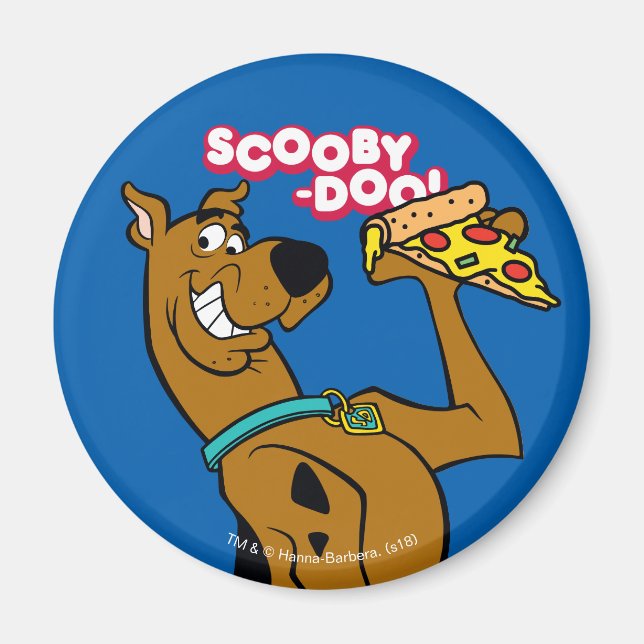 Aimant Scooby Doo Avec Pizza Slice (Devant)