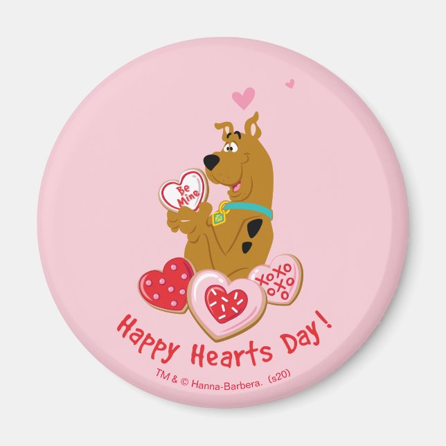 Aimant Scooby-Doo - Happy Hearts Day (Devant)
