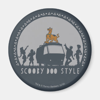 Aimant Scooby Doo Style Tribal Van Silhouette