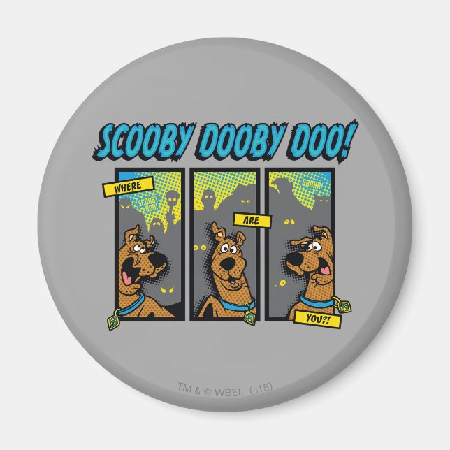 Aimant Scooby-Doo Where Are You Comic Panels (Devant)