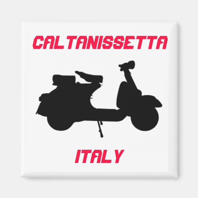 Aimant Scooter, Caltanissetta, Italie (Devant)