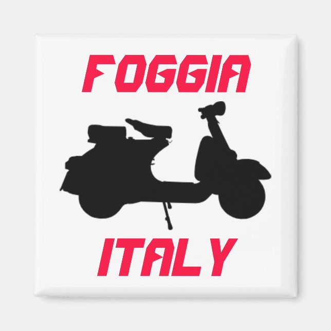 Aimant Scooter, Foggia, Italie (Devant)