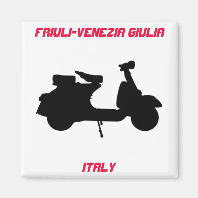 Aimant Scooter, Friuli-Venezia Giulia, Italie (Devant)