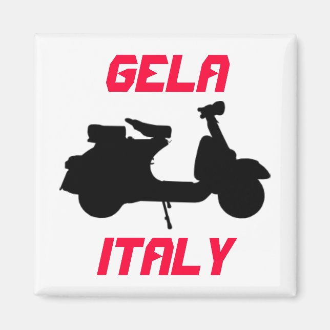 Aimant Scooter, Gela, Italie (Devant)