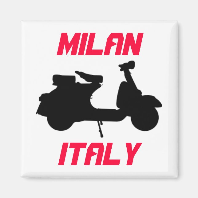 Aimant Scooter, Milan, Italie (Devant)