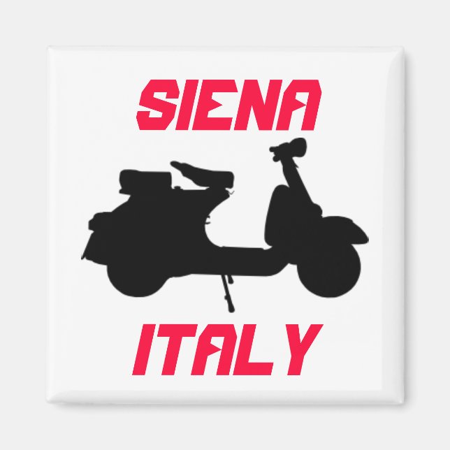 Aimant Scooter, Sienne, Italie (Devant)
