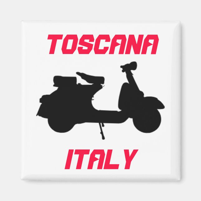Aimant Scooter, Toscane, Italie Toscane (Devant)