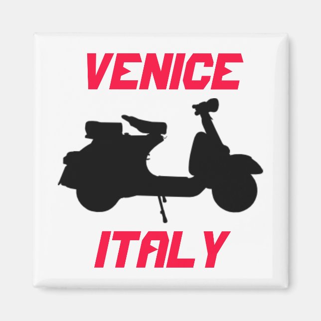 Aimant Scooter, Venise, Italie (Devant)