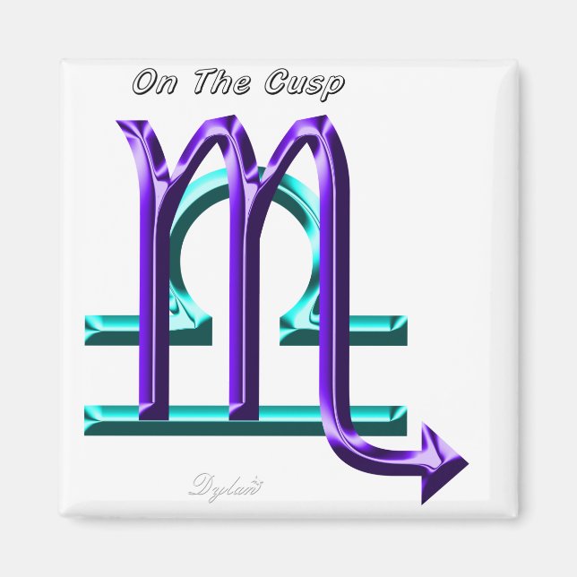 Aimant Scorpio Libra Sur L'Astrologie De La Coupe Symbole (Devant)