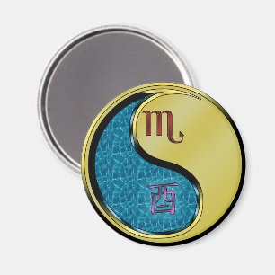 Aimant Scorpion & Coq de Métal