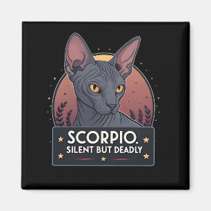 Aimant Scorpion Zodiaque Chat Sphynx Art Mortel Silencieu