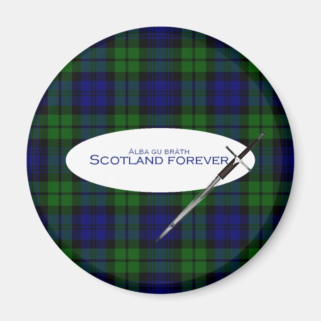 Aimant Scotland Forever Alba gu bràth (Devant)