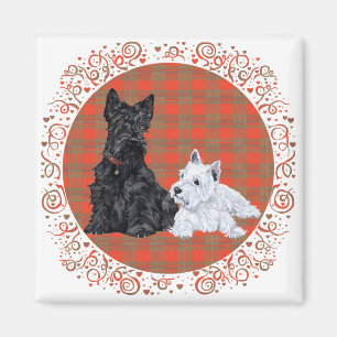 Aimant Scottie Adult & Westie Puppy