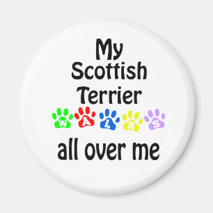 Aimant Scottish Terrier Walks Design