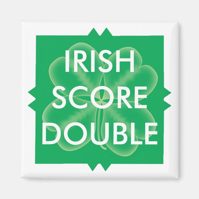 Aimant Scrabble St. Patrick's Double Score (Devant)
