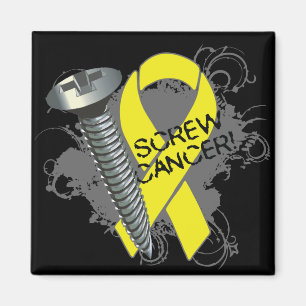 Aimant Screw Cancer - Grunge - Testicular Cancer