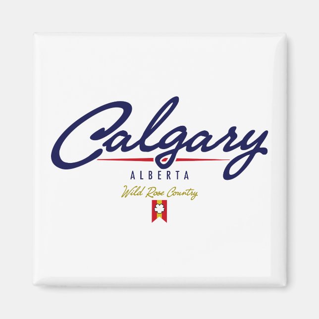 Aimant Script Calgary (Devant)