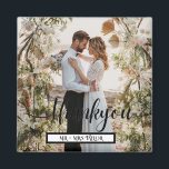 Aimant Script moderne Merci photo Mariage Favoriser<br><div class="desc">Merci Mariage moderne Photo Favor Magnet.Personnaliser Ces Magnets de Merci Mariage Avec Votre Photo Mariage Préférée,  et Noms.Merci Magnets Pour Vos Invités Mariage.</div>