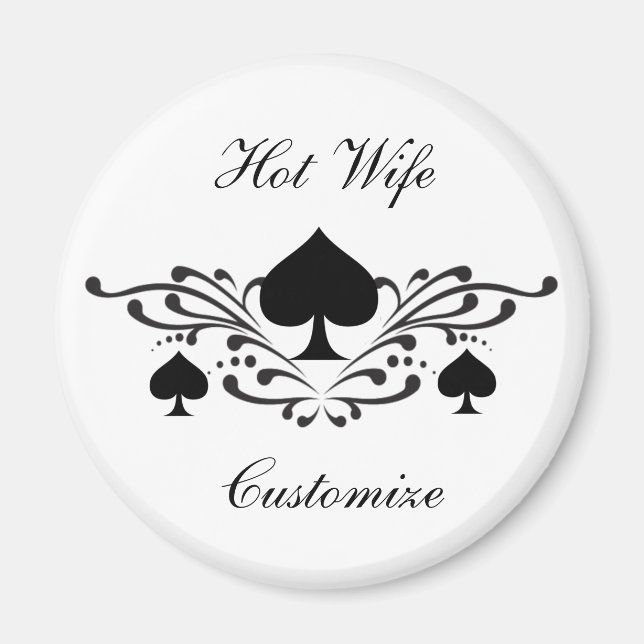 Aimant Scroll de style tatouage Black Spades Thunder_Cove (Devant)