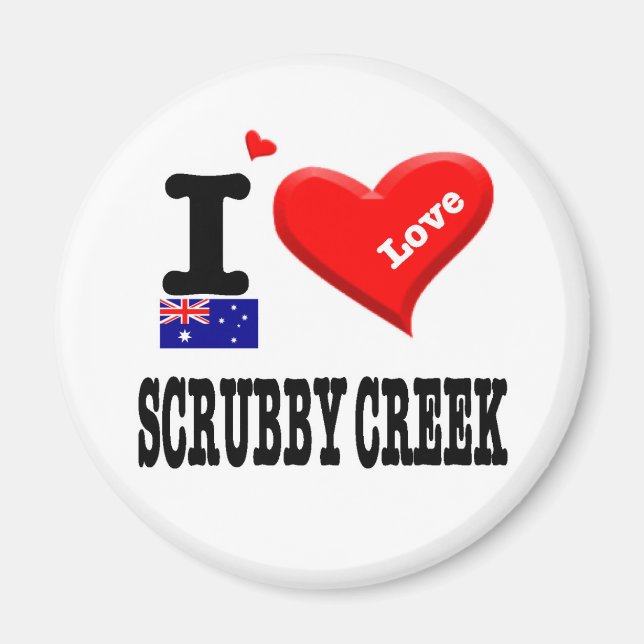 Aimant SCRUBBY CREEK - I Love (Devant)