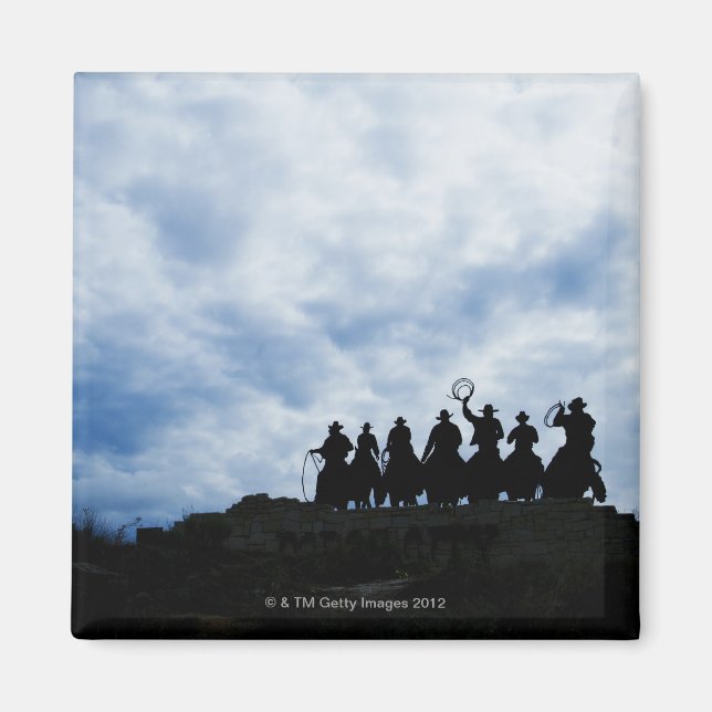 Aimant sculpture qui vous accueille à Dodge City Kansas (Devant)