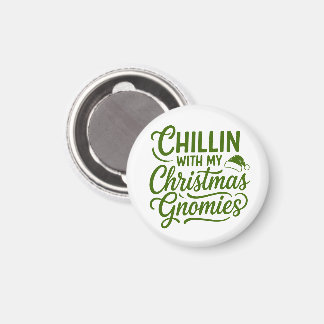 Aimant Se détendre avec mes gnomes de Noël - Vacances