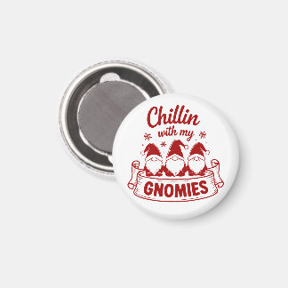 Aimant Se détendre avec mes gnomes - Noël