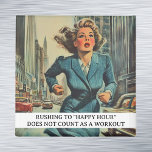 Aimant Se précipiter pour une bonne heure amusante Retro<br><div class="desc">Cette conception a été créée par art numérique. Elle peut être personnalisée dans la zone fournir ou customiser en choisissant le clic pour customiser une autre option et en changeant le nom, les initiales ou les mots. Vous pouvez également modifier la couleur et le style du texte ou supprimer le...</div>