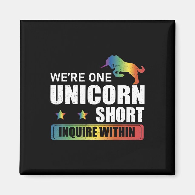 Aimant Se renseigner au sein de drôle Polyamory Unicorn c (Devant)