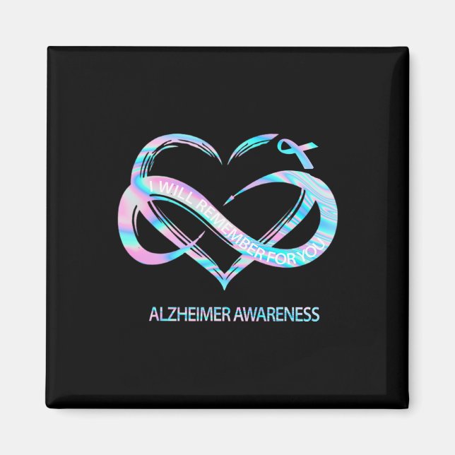 Aimant Se Souviendra De Vous Alzheimer Sensibilisation Cu (Devant)