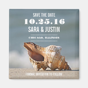 Aimant Sea Shell Enregistrer l'aimant de date