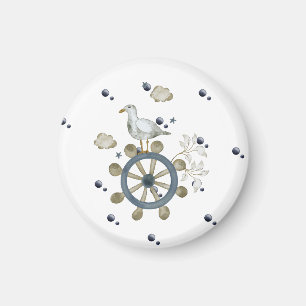 Aimant Seagull Frappe Un Voyage