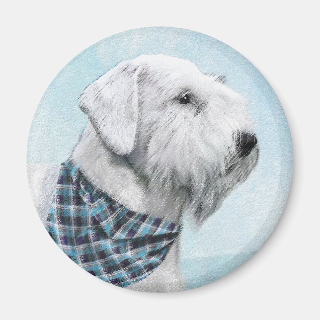 Aimant Sealyham Terrier Painting - Cute Original Dog Art (Devant)