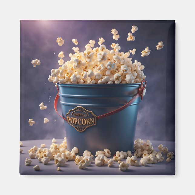 Aimant Seau de pop-corn (Devant)