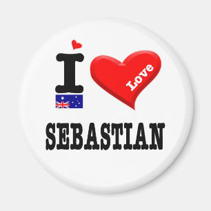Aimant SEBASTIEN - I Love