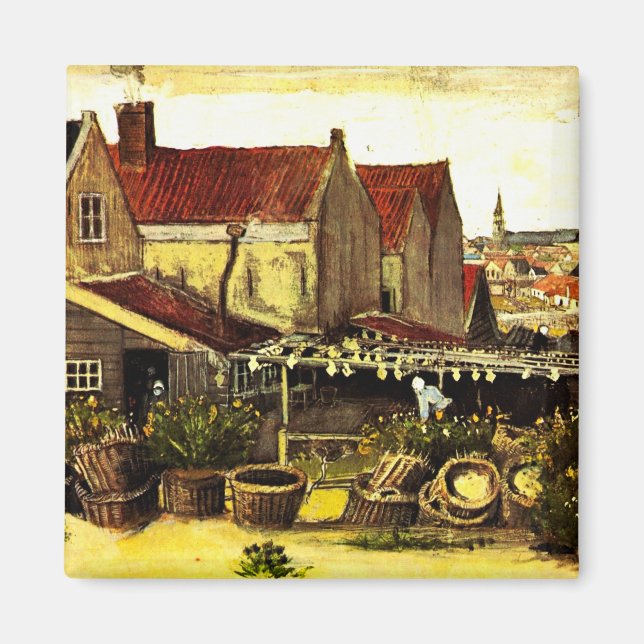 Aimant Séchoir à poissons par Vincent van Gogh (Devant)