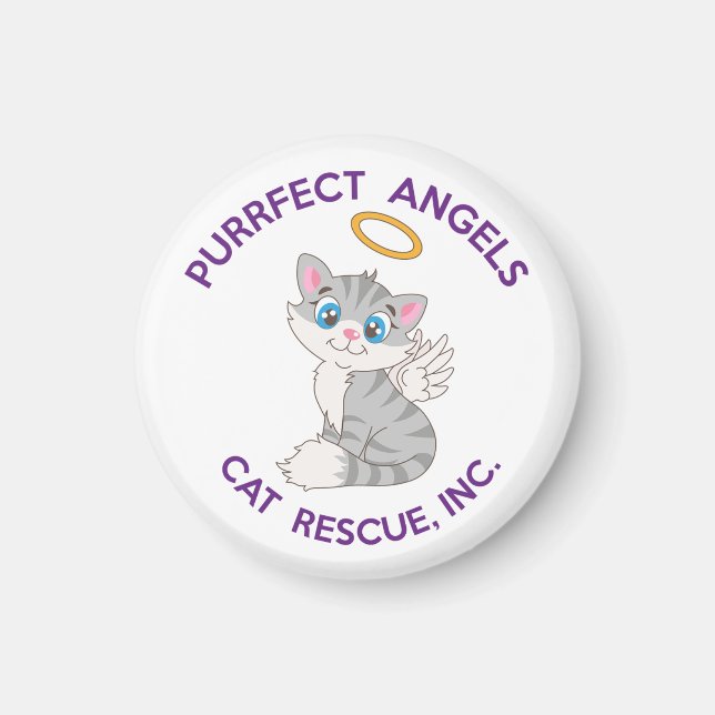 Aimant Secourt de chat Purrfect Angels (Devant)