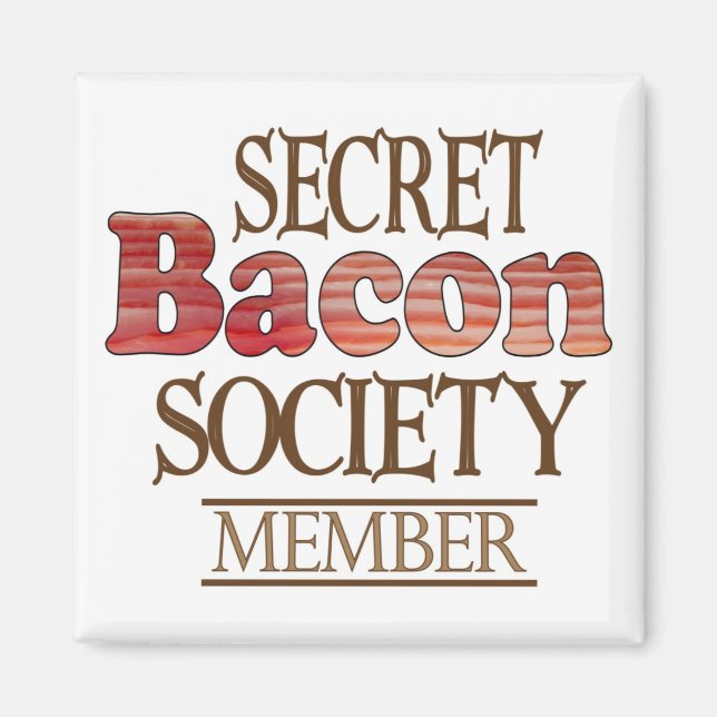 Aimant Secret Bacon Society (Devant)