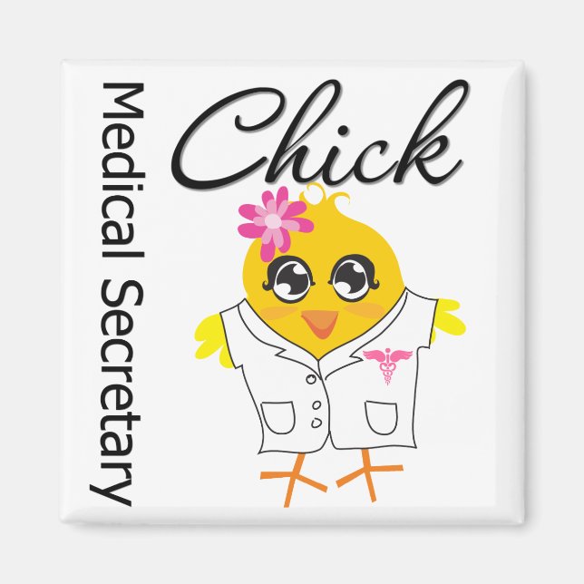Aimant Secrétaire Médicale Chick (Devant)
