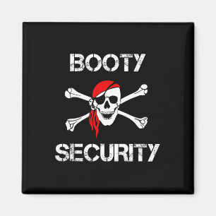 Aimant Sécurité des fesses Crâne drôle de pirate Caribbea
