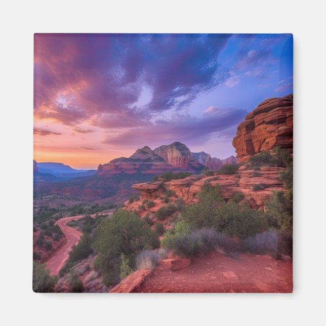 Aimant Sedona Arizona Red Rocks Nature Beau coucher de so (Devant)