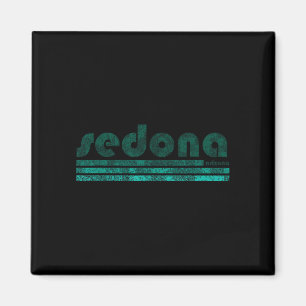 Aimant Sedona arizona rétro vintage patiné randonnée