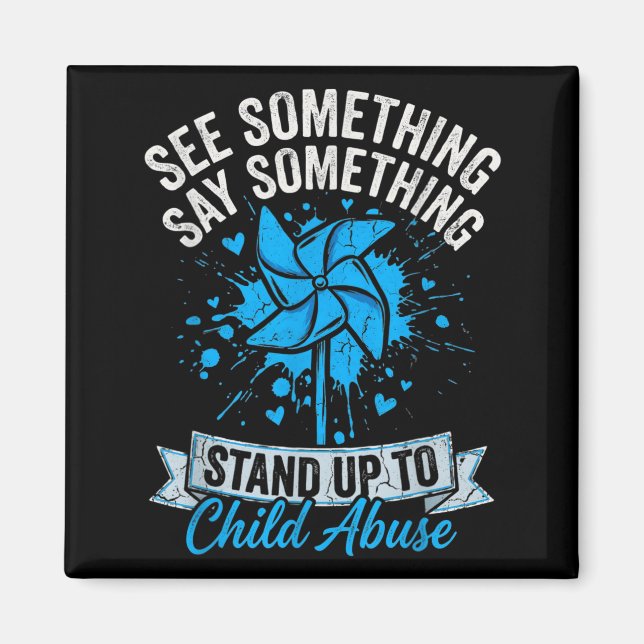 Aimant See Something Say Something Pinwheel Child (Devant)