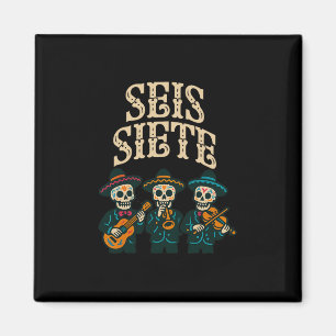 Aimant Seis Siete Mexicain Los Muertos Calaveras Sucre Sk