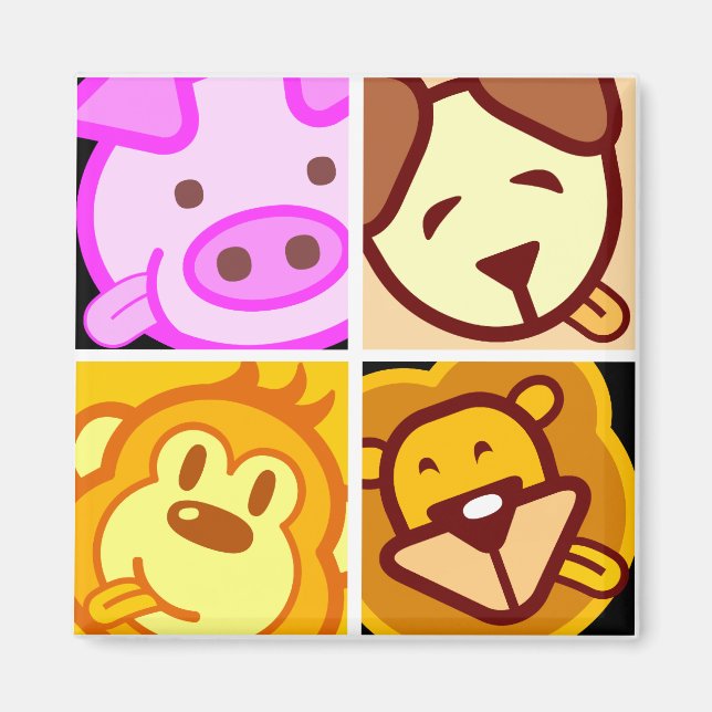 Aimant séjoursHeureux, nous restons tous heureux 2 (Devant)