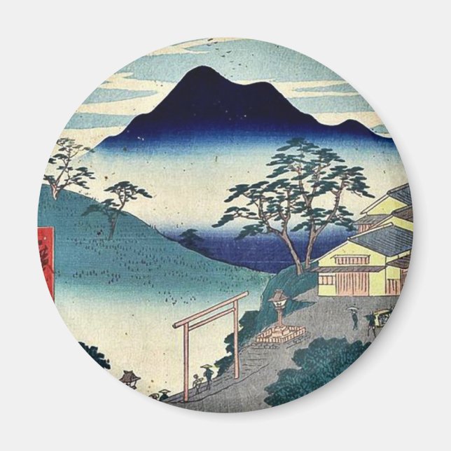 Aimant Seki par Ando, Hiroshige Ukiyoe (Devant)