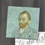 Aimant Self-Portrait | Vincent Van Gogh<br><div class="desc">Self-Portrait (1889) by Dutch post-impressionist artist Vincent Van Gogh. Van Gogh often used himself as a model for practicing figure painting. This was the last of his many self-portraits,  painted only months before his death. 

Use the design tools to add custom text or personalize the image.</div>